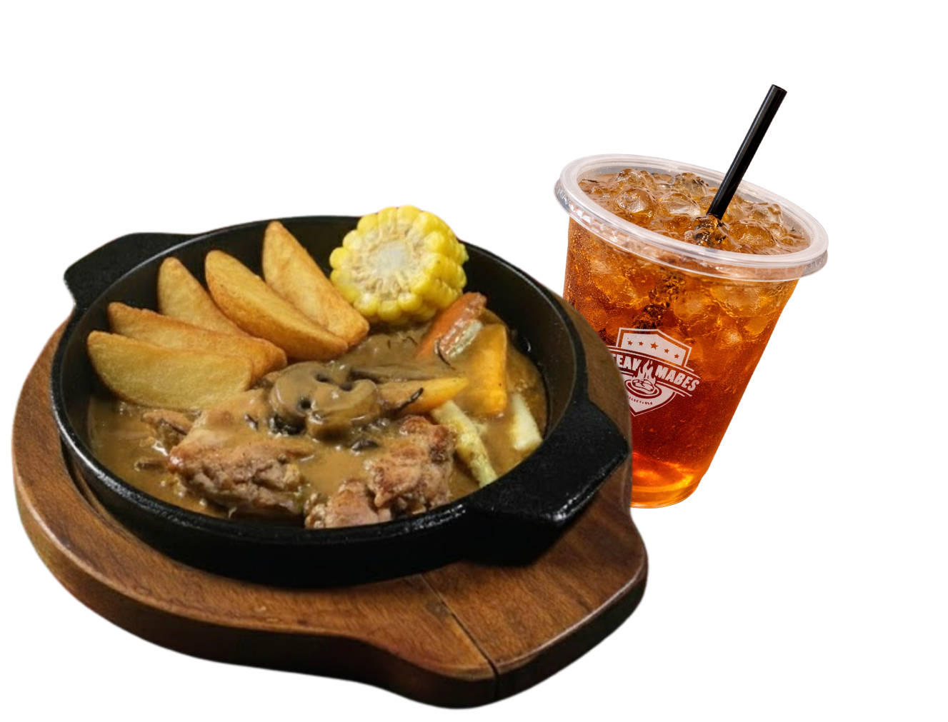 Grilled Chicken Steak Plus Ice Tea